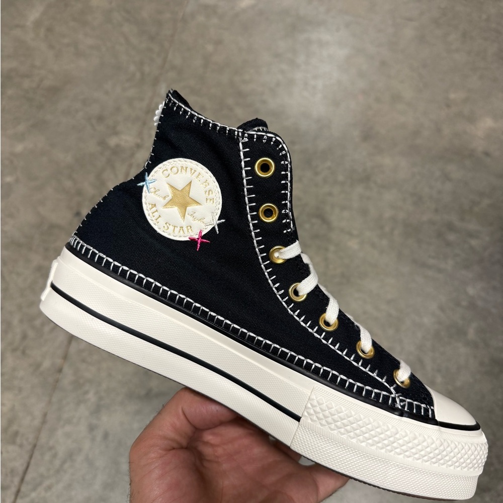 Converse Women's Black and White High-Tops